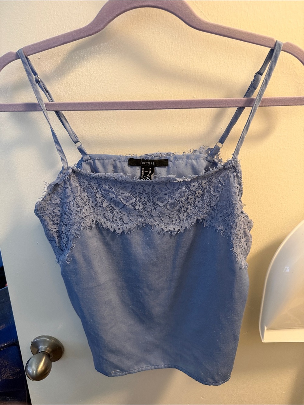 Forever 21 Lavender Lace-Trim Camisole
